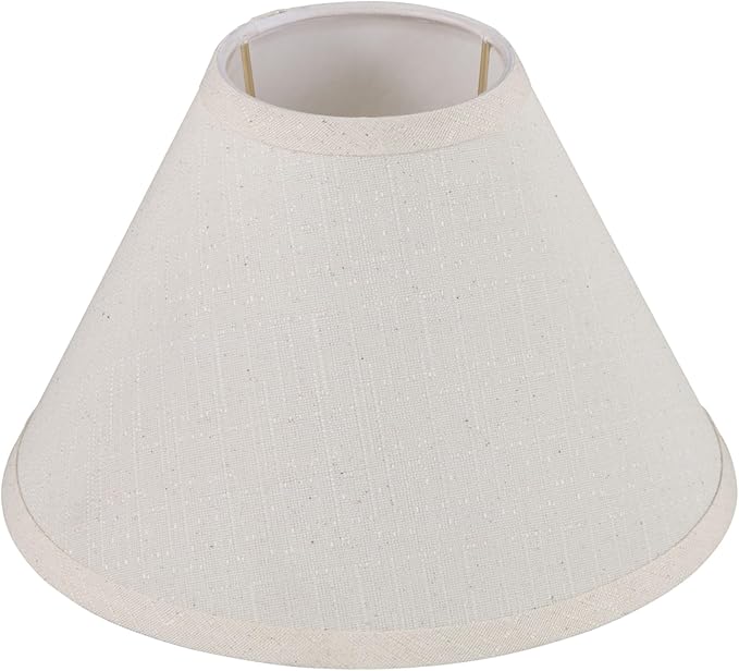 Aspen Creative 58309, Hardback Empire Transitional UNO Lamp Shade, Cream, 4" Top x 10" Bottom x 7" Slant Height, Slip 33mm