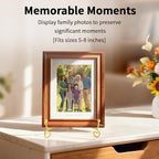 Iron Plate Stands for Display, Foldable Book Holder & Easel Stand for Sign, Versatile Poster Stand and Small Plate Stand for Home Decor, Art, Photo Frame, Card, Crystal Display (Gold, 6 inch (4Pcs))