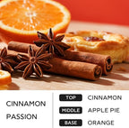 Cinnamon Candle, 14.1 oz Fall Candles for Home, 2 Wicks Blended Scents Scented Candles for Women and Men, Birthday Gifts for Women (Cinnamon+Apple Pie+Orange)
