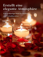 White Floating Candles 2 inch, 24 Pack Floating Candles 5-6 Hours Long Burning, Unscented Floating Candle for Centerpieces, Wedding, Christmas Lights, Romantic Night for Her/Him Set