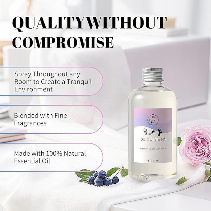 Organic Lavender Essential Oil for Diffuser,Humidifier,Aromatherapy,Candle and Soap Making, Inspired by Ritz-Carlton, 8.5 oz Fragrance Oil for Reed Diffuser Refill