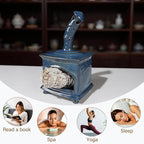 Ceramic Palo Santo Holder & Mini Chiminea Smudge Bowl | Multi-Functional Burner for Sage Sticks, Incense Cones, Copal,and Candles |Perfect for Energy Cleansing,Yoga Meditation| Anxiety Relief
