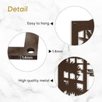 SIGNLEADER Metal Wall Art Decor Tropical Sunset Scenery Modern Abstract Wall Sculpture Hangings Home Decoration for Living Room, Bedroom, Bathroom, Kitchen, Outdoor - 18" Bronze