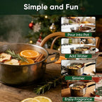 6PCS Simmer Pot Potpourri, Mixed Flavors Simmer Pot Mix with Natural Ingredients, A Mixture of Herbs, Salt & Dried Fruit for Home Fragrance Odor Removal, Holiday(One Pack(6 Pcs))