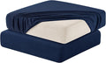 Hokway Stretch Couch Cushion Slipcovers Reversible Cushion Replacement Slipcovers Sofa Cushion Covers(Dark Blue, 2)