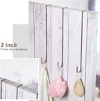Hotop 15 Inch 6 Pcs Wreath Hangers for Front Door Over The Door Hanger Hooks Steel Wreath Doors Hangers Clothes Towel Hooks Holder for Christmas Halloween Front Decorations Welcome Sign(Bronzed)