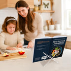 Americanflat Acrylic Easel Stand - 6" Tabletop Easel and Plate Stand - Lightweight Display Holders for Photos, Cards, Frames, Books, Magazines, Albums - Home or Office Decor