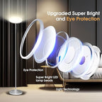 Floor Lamp, 36W/3600LM Super Bright Floor Lamp with Remote Control, Stepless Adjust Color Temperatures and Brightness, Torchiere Standing Lamp for Living Room Bedroom Office