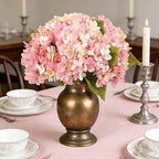 Kimura's Cabin 6pcs Fake Pink Flowers Artificial Silk Hydrangea Flowers Bouquets Faux Hydrangea Stems for Home Table Centerpieces Wedding Party Decoration(Pink, Pack of 6)