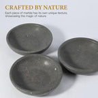 Koville Natural Marble Incense Holder, Incense Holder for Sticks with 9 Holes, Handmade Incense Burner Ash Catcher for Meditation Yoga SPA, Balsam Fir/Palo Santo/Sage/Cone (Gray)