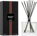 NEST New York Reed Diffuser, Something Tropical - 5.9 fl oz - Fragrance for Up to 90 Days - Reusable, Refillable Glass Holder - Includes 8 All-Natural Reed Sticks - Flame Free