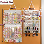 2 Pack Hair Bows Holder,Hair Clips Storage Hanger Large Capacity,Hair Bows Organizer Wall Hanging for Girl Room,Hair Accessories Organizer（Yellow）