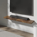 Floating Shelf, Set of 1 Wall Shelf, 30 in W x 12.75 in D x 2 in H Wooden Floating Wall Shelf with Invisible Brackets for Living Room/Bedroom/Bathroom/Kitchen Storage and Decor, Rustic Brown