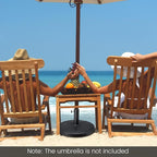Tangkula Umbrella Base, 31 lbs Capacity Heavy-Duty Patio Outdoor Round Umbrella Stand for 9 ft Umbrella, Fit for 1.5-1.9 inches Table Market Offset Pool Umbrella, Weighted Umbrella Base