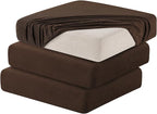 Hokway 3 Piece Couch Cushion Slipcovers Stretch Reversible Cushion Replacement Slipcovers Sofa Cushion Covers(Chocolate, 3)