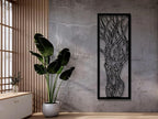 Vailla Wood Wall Art Decor Wall Hanging Sculpture Modern Home Decoration Hangings Large Wooden Wall Arr 3D Textured Sculptures for Living Room Bedroom Office Dinnig Room
