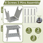 Shower Benches for Inside Shower, Shower Stool for Shaving Legs, 500lbs Shower Chair with Space-Efficient Storage Shelf, Waterproof Shower Seat for Spa Bathroom, Indoor or Outdoor 18”x17”