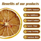 iGAOZM Dehydrated Dried Lemon Slices,3.52oz/100g,No Sugar Added,Natural Dried Lime Slices,Dehydrated Fruit for Cocktails Garnish,Craft Decoration,DIY