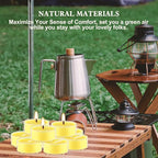 4-Hour 50Pack Citronella Tealight Candles, Outdoor and Indoor Summer Scented Candle,Natural Soy Wax Candle for Home Patio Garden Yard Balcony,BBQ Birthday Emergency