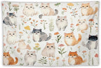 VUMIVI Cute Cat Tapestry Cartoon Pets Flowers Mushrooms Butterflies Watercolor Illustrations Tapestry Wall Hanging for Living Room Bedroom Dorm Classroom Aesthetic Decor W90xL60in