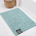 KANGAROO Bathroom Rugs, Chenille Soft Absorbent Bath Rug, Shaggy Shower Mat, Quick Dry Machine Wash Bathmat, Plush Carpet Mats for Tub, Bathtub and Room Home Decor Accessories, 36x24, Seafoam