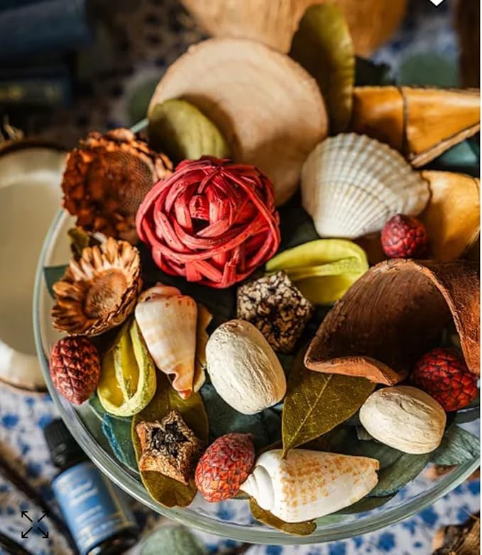 Aromatique, Scented Decorative Potpourri Bag of Fragrant Bowl Filler for Home and Office, Perfect for Bridal Showers, Holidays, Decorative Bowls, Fragrance (Sunkissed Sandalwood, 7 oz)