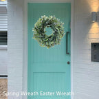 26 Inch Artificial Eucalyptus Wreaths for Front Door for All Seasons,Spring Summer Fall Autumn Winter Christmas Wreath,Large Neutral Everyday Greenery Wreath,Home Wall Door Porch Decor