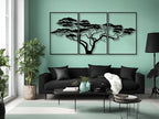 AILLA Tree of Life Wall Art Decor Set of 3 Wall Hanging Sculpture Modern Wall Home Decoration 3D Textured Sculptures for Living Room Bedroom Office Dinnig Room 3 Panels Family Tree Wall Hangings