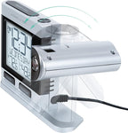 La Crosse Technology Atomic Projection Alarm Clock with Temperature | Wireless Digital Thermometer