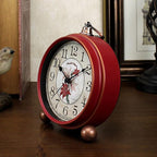 Maxspace Classic Vintage Clock - Elegant and Decorative Analog Clock,Silent Non-Ticking Clocks with Distressed Metal Frame for Office, Living Room or Bedroom