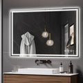 40x30 Inch LED Bathroom Mirror with Frontlit & Backlit（Independent Control）, Lighted Mirror for Bathroom Wall with 3-Color Dimmable & Anti-Fog, Vanity Mirror with Lights