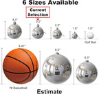 Silver & Red 3.2" Large Christmas Balls - Christmas Tree Decoration Ornaments Shatterproof Hanging Balls for Birthday Halloween Holiday Wedding Decorations Set of 10pcs