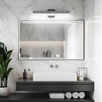 Ralbay Black Vanity Light 5 Color Temperature Dimmable LED Modern Bathroom Vanity Light Bar 24inch 24W Acrylic Matte Black Bathroom Wall Lighting Fixtures Over Mirror