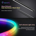 Smart LED Corner Floor Lamp – 16 Million DIY Colors, 68+ Scenes, Music Sync, App & Remote Control, Ambient Color-Changing Light for Living Rooms, Bedrooms & Gaming Rooms (1 Pack)