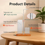 2 in 1 Incense Holder for Sticks(HeightAdjustable), Anti-Ash Flying Insence-Sticks Burner withGlass Incense Holder Organizer for Meditation Yoga SpaHome Decor Sage