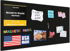 24"x48" - Magnetic Board - Memo & Vision Board for Home, Office, and Classroom - Magnet Board for Kids - Pre-drilled Mounting Screws Included