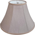 TOOTOO STAR 7" x 15" x 10.5" Fabric Lamp Shade, Royal Style Spider Lampshade, Home Decor Brown Bell Lampshade for Floor Lamp Table Lamp
