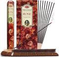 Precious Rose Incense Sticks and Incense Stick Holder Bundle Insence Insense Hem Incense Sticks