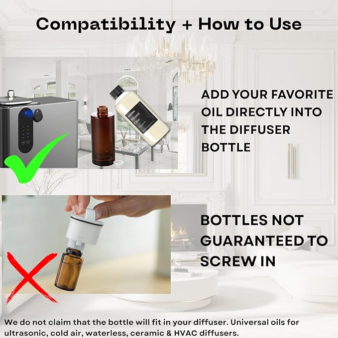 Scentia W Bliss Hotel Diffuser Refill Oil Inspired by W Signature Hotel - 500 mL 16.9 fl oz - Fragrance Oil Blend Bergamot, Lemongrass & Jasmine for HVAC Diffuser - Thanksgiving & Holiday Gift