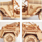 3D Wooden Puzzle - Wood Crafts Mechanical Off-Road Vehicle Building Model Kits - Wooden STEM DIY Brain Teaser Puzzle - Off-Road Vehicle 3D Puzzle Birthday Gifts Christmas