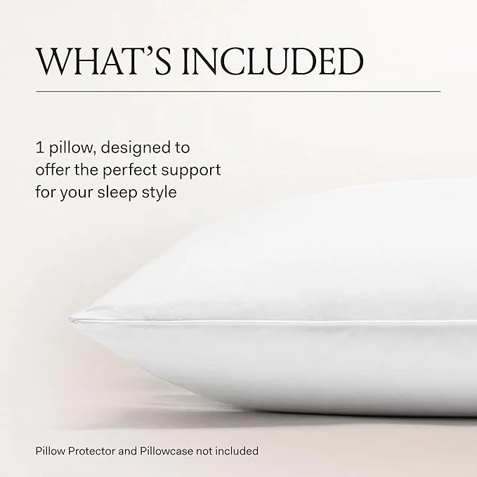 BOLL & BRANCH Down Chamber Pillow - Medium, King - Naturally Cooling Shell - Premium Comfort, Superior Support - Cruelty-Free IDS Certified Down