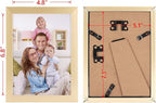 Giftgarden 5x7 Picture Frame Gold Set of 7, Multi Modern 5 x 7 Frames for Wall or Tabletop Display, Golden
