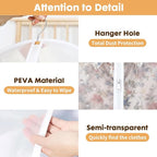 12 Pack Clear Garment Bags for Hanging Clothes, 47" Suit Bags for Closet Storage,Plastic Dustproof Suit Cover Bags,Plastic Suit Cover Bags with Zipper for Coats,Jackets,Shirts (24''X47'')