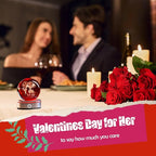 IFOLAINA Romantic Valentines Gifts for Wife Girlfriends Women I Love You Gifts for Her Couple Anniversary Birthday 3D Crystal Ball Night Light Glass Globe Decorative Decor