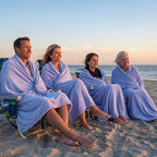 Tinideya 6 Pcs Flannel Fleece Throw Blanket Bulk 50 x 60 Inch Soft Fleece Blanket Warm Throw Blankets Coral Blankets for Couch Sofa Home Wedding Gifts Season (Blue Purple)