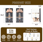 Rose Gold Wall Sconce,Modern Sconce Wall Lighting,Gold Wall Light Hardwired,Wall Sconce for Livingroom,Bathroom(No Bulbs)