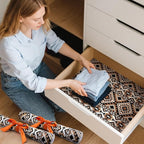BBTO 20 Sheet Scented Drawer Liners for Dressers 15.8" x 22" Scented Fragrant Cabinet Paper Liners Non Adhesive Drawer Paper Mats for Bedroom Home Closet Shelves(Classic)