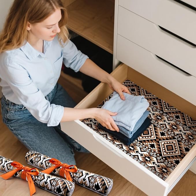 BBTO 20 Sheet Scented Drawer Liners for Dressers 15.8" x 22" Scented Fragrant Cabinet Paper Liners Non Adhesive Drawer Paper Mats for Bedroom Home Closet Shelves(Classic)