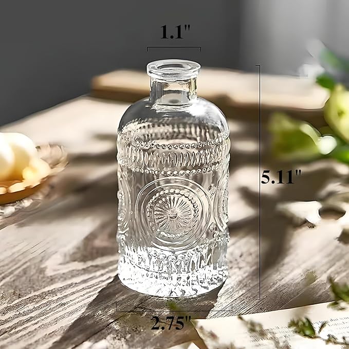 Propagation Vases for Plants, Bud Vases, Small Glass Vase for Flowers, Home Decor, Table Decor, Shelf Decor, Desk Decor, Office Decor