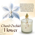 VIONAMI Luxury Scented Candle Gift – Ghost Orchid Rare Flower Fragrance in Elegant Glass Jar, Decorative Soy Candles Gifts for Women, Long-Lasting 80 Hr, 14.8 oz, Luxury Candles for Women
